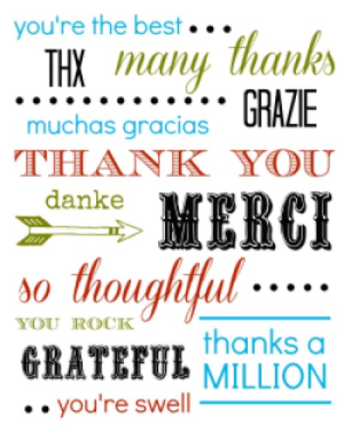 Thank you in many languages image