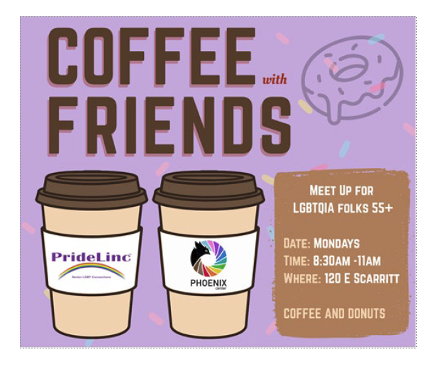 PrideLinc Coffee Meetup Flyer