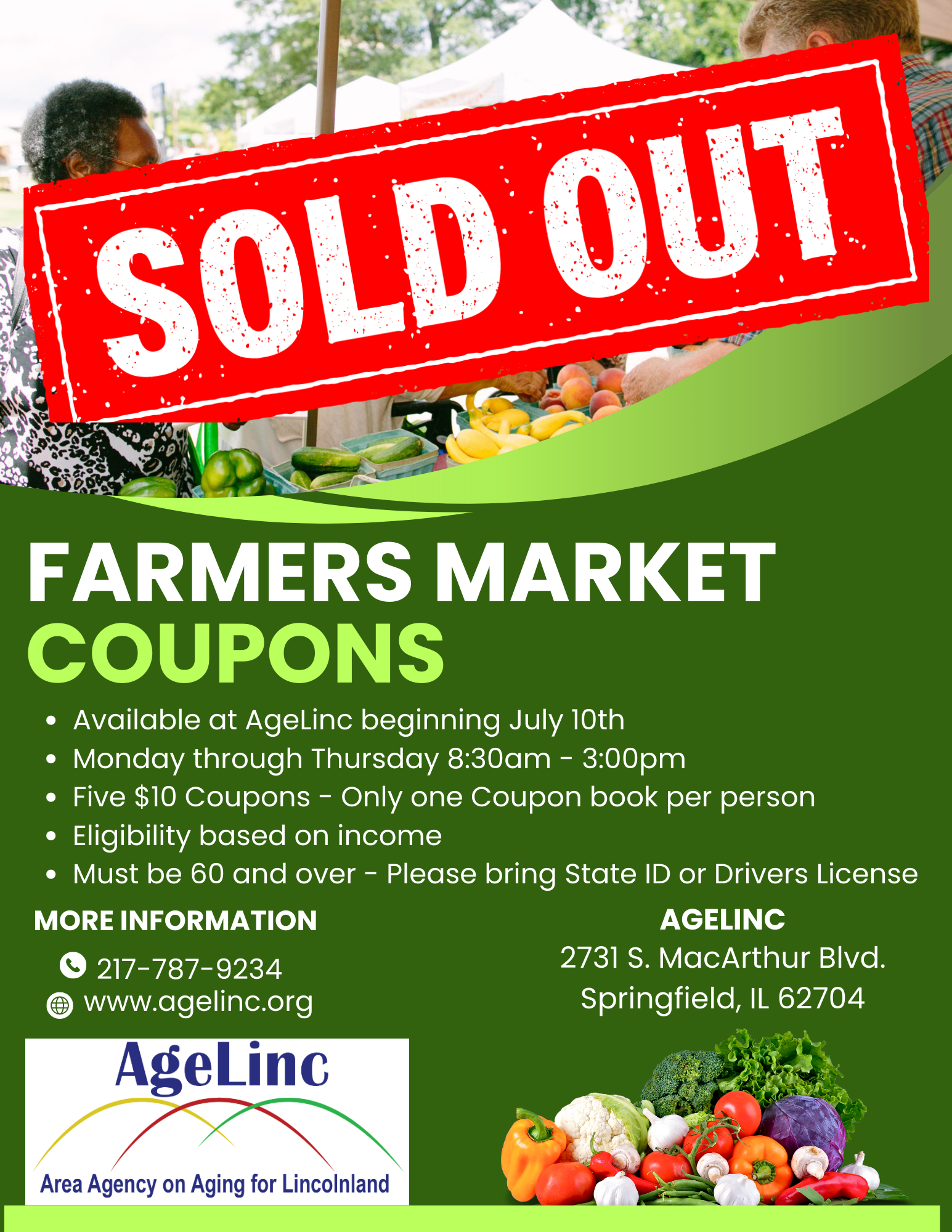 Farmers Market Coupons 2023 - Sold out