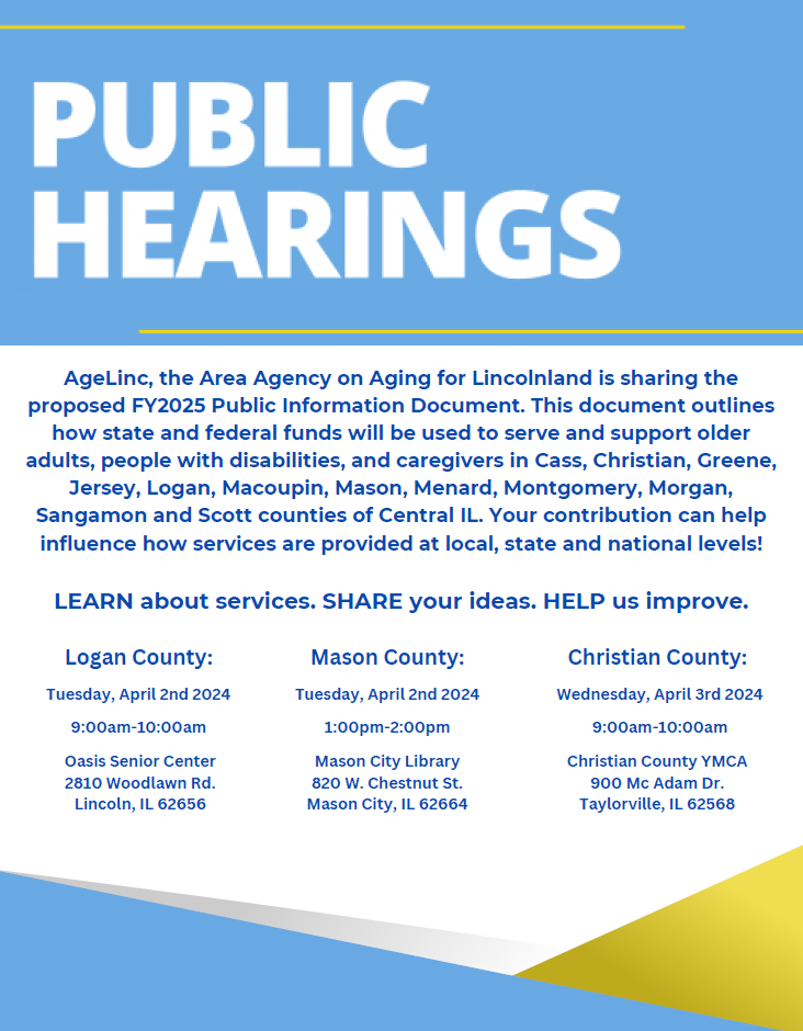Public Information Document Public Hearings Flyer